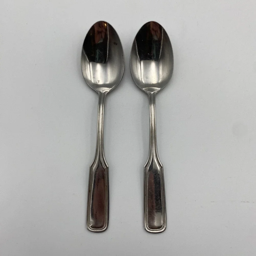 Dynasty Teaspoons Vintage Stainless Steel‎ Japan Flatware Set of 2 6 Inch